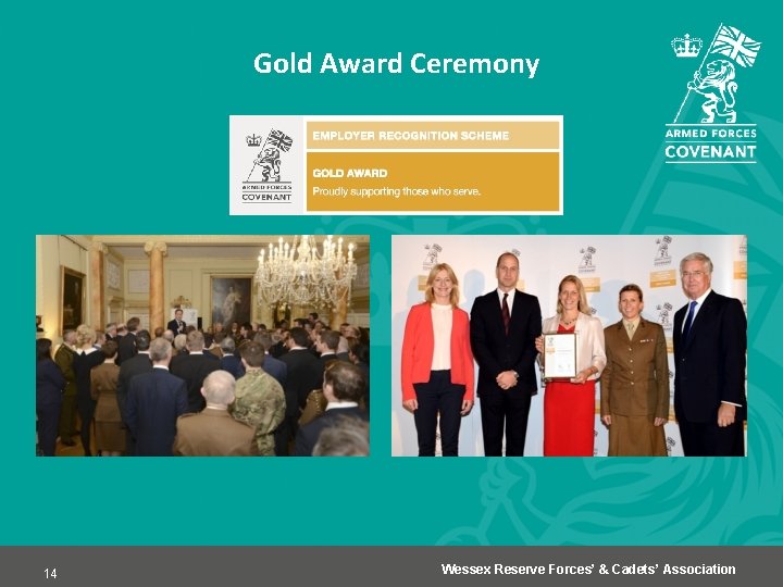 Gold Award Ceremony 14 Wessex Reserve Forces’ & Cadets’ Association 