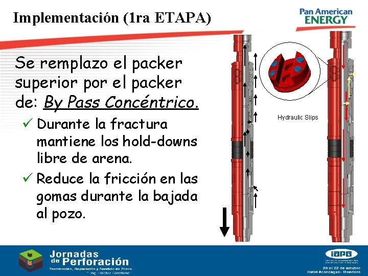 Implementación (1 ra ETAPA) Se remplazo el packer superior por el packer de: By