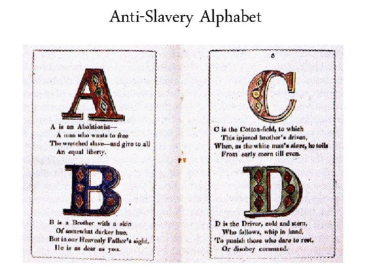 Anti-Slavery Alphabet 