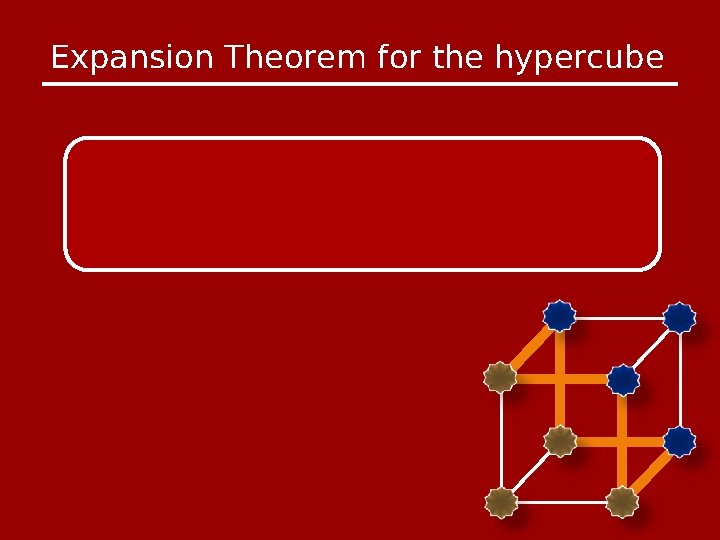 Expansion Theorem for the hypercube 