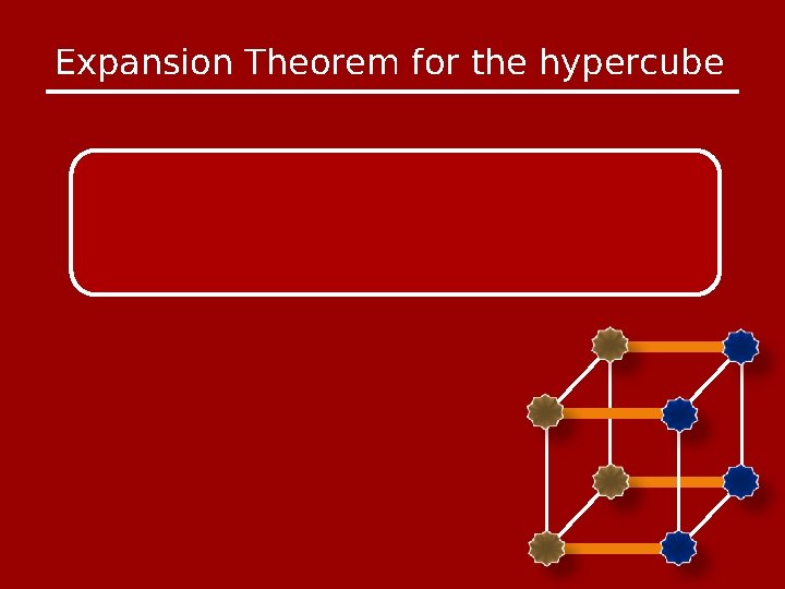 Expansion Theorem for the hypercube 