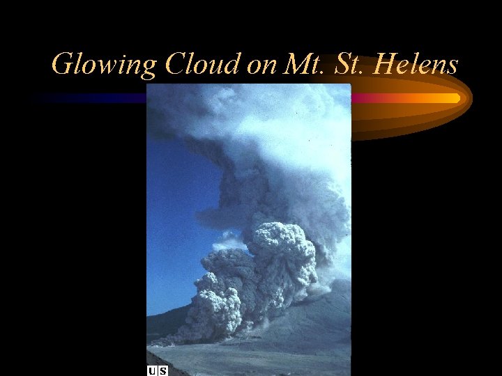 Glowing Cloud on Mt. St. Helens 