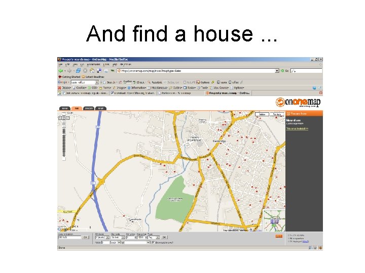 And find a house. . . 