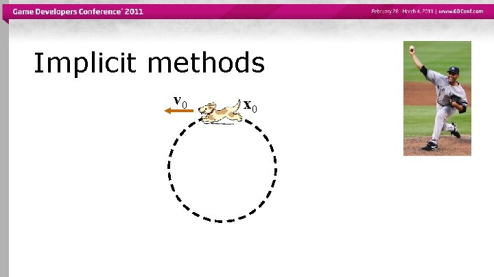 Implicit methods v 0 x 0 