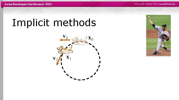 Implicit methods v 0 v 1 x 0 