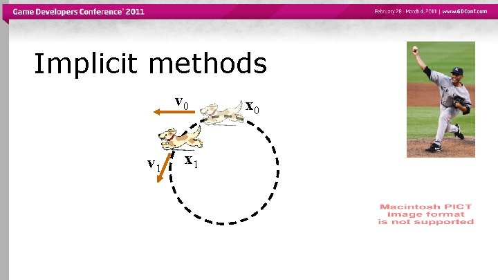 Implicit methods v 0 v 1 x 0 