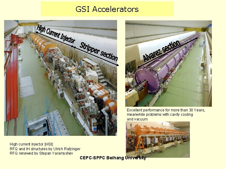 GSI Accelerators Excellent performance for more than 30 Years, meanwhile problems with cavity cooling