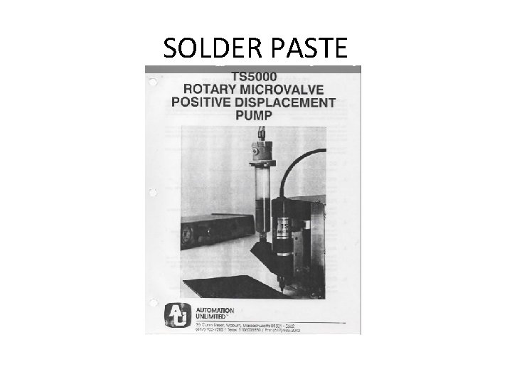 SOLDER PASTE 