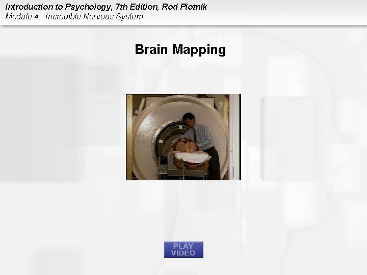 Introduction to Psychology, 7 th Edition, Rod Plotnik Module 4: Incredible Nervous System Brain
