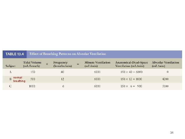 normal breathing 31 normal breathing 31