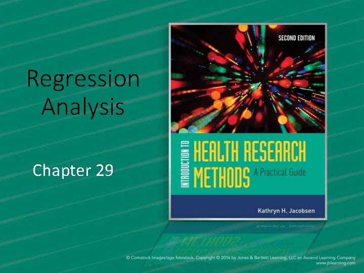 Regression Analysis Chapter 29 