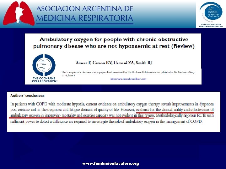  • Objetivo: Determinar la eficacia a largo plazo de OCD en EPOC sin