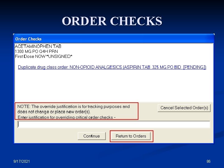ORDER CHECKS 9/17/2021 86 