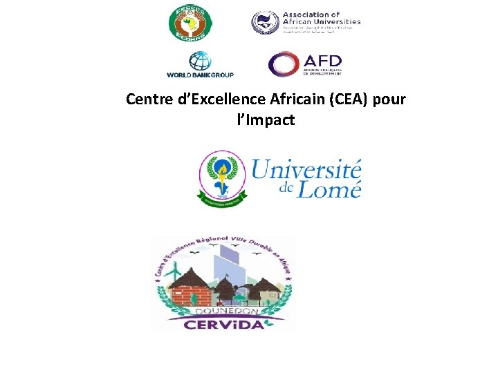 Centre d’Excellence Africain (CEA) pour l’Impact 