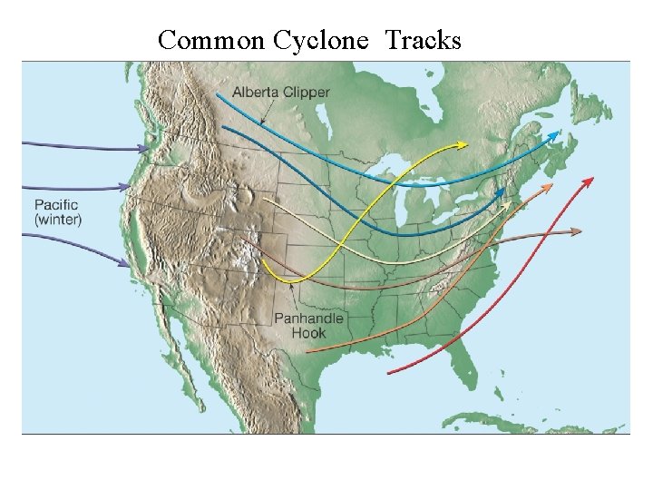 Common Cyclone Tracks 