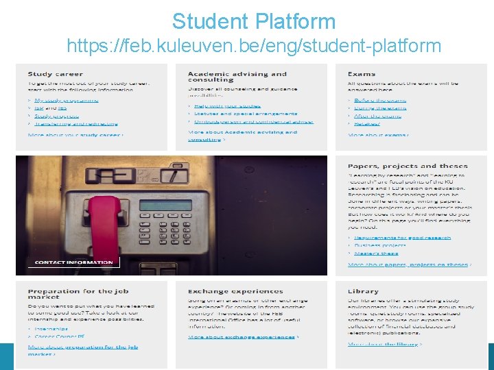 Student Platform https: //feb. kuleuven. be/eng/student-platform 2 