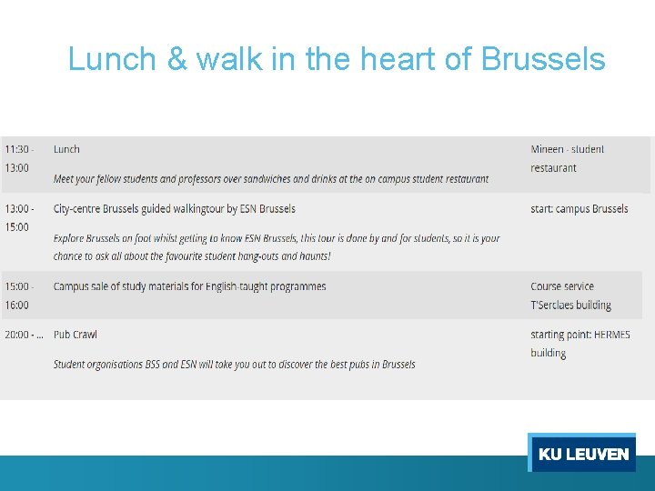 Lunch & walk in the heart of Brussels 