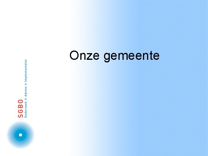 Onze gemeente 