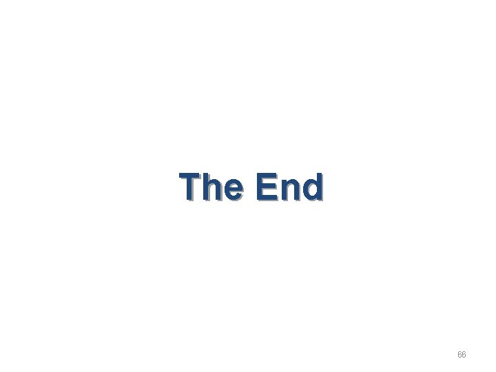 The End 66 