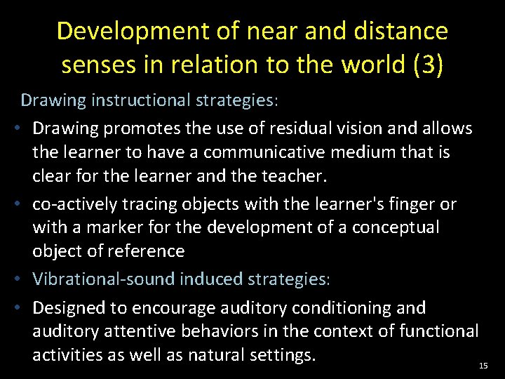 Development of near and distance senses in relation to the world (3) Drawing instructional