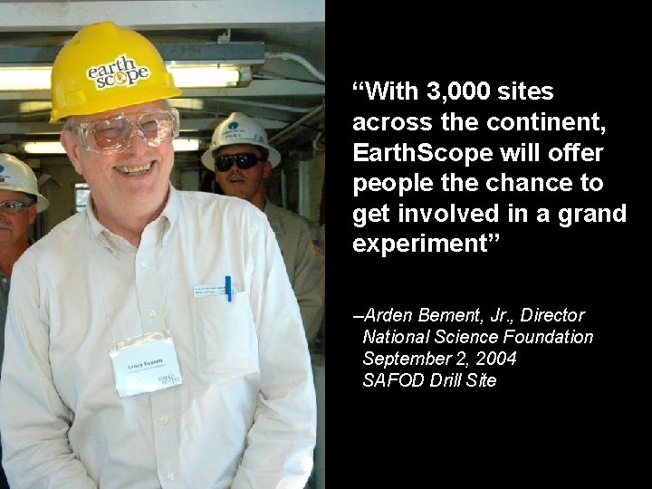 “With 3, 000 sites across the continent, Earth. Scope will offer people the chance