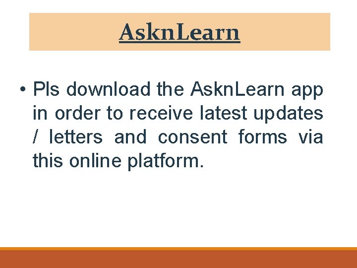 Askn. Learn • Pls download the Askn. Learn app in order to receive latest