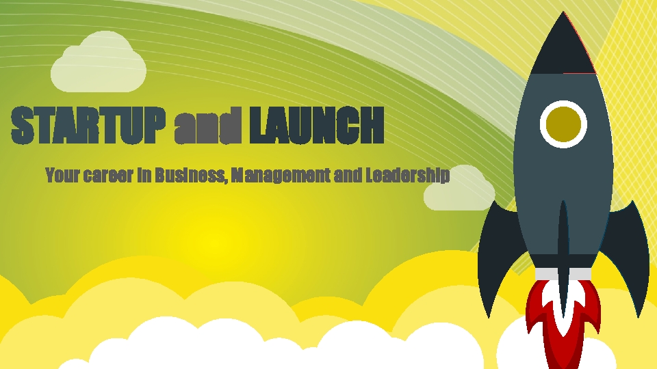 STARTUP and LAUNCH Your career in Business, Management and Leadership 