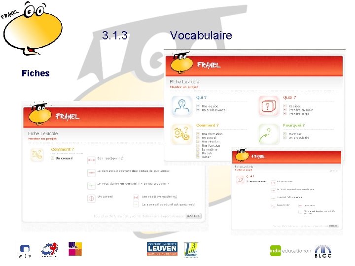 3. 1. 3 Fiches Vocabulaire 