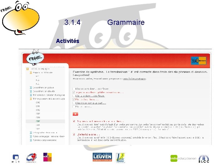 3. 1. 4 Activités Grammaire 