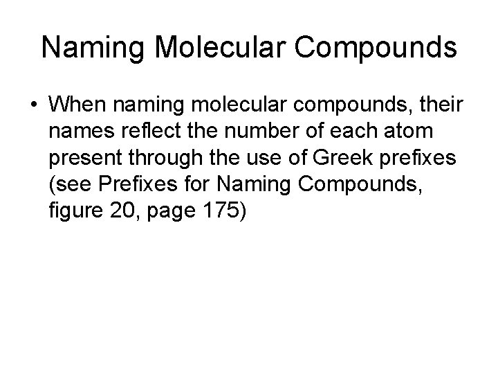 Sec 6 3 Naming Compounds and Writing Formulas