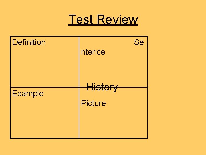 Test Review Definition Se ntence Example History Picture Test Review Definition Se ntence Example History Picture