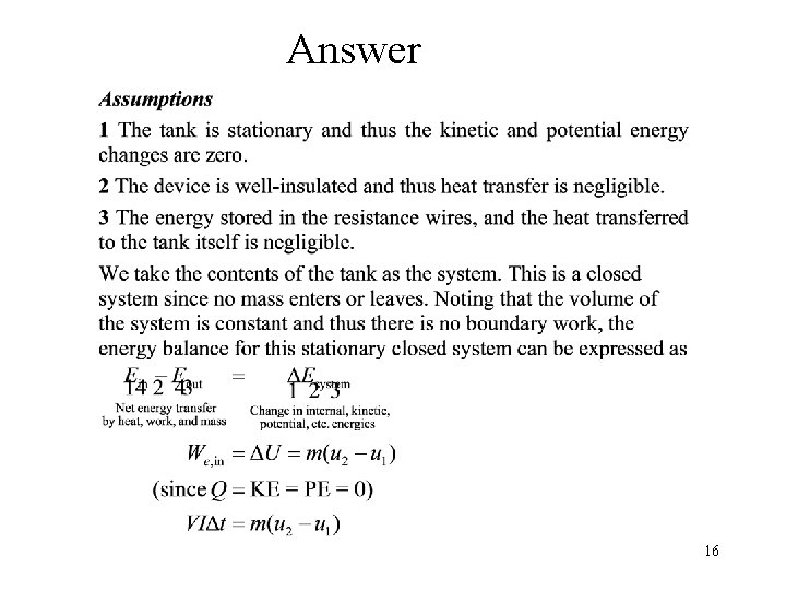 Answer 16 