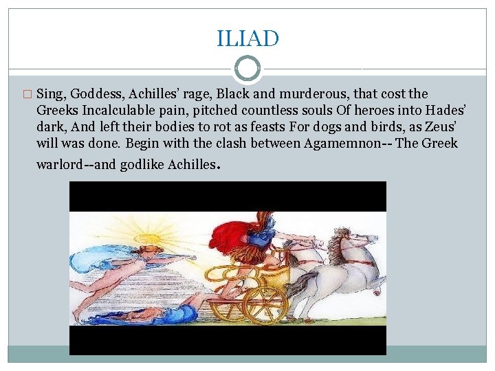 Homer A PROJECT BY LOIDA HIS POEMS His