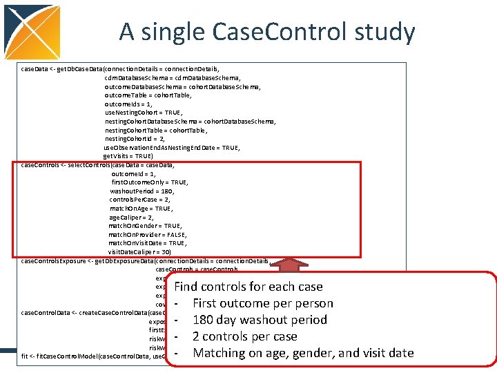 A single Case. Control study case. Data <- get. Db. Case. Data(connection. Details =