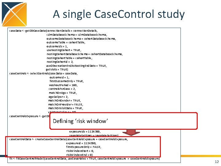 A single Case. Control study case. Data <- get. Db. Case. Data(connection. Details =