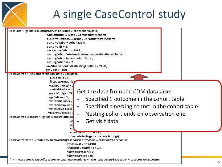 A single Case. Control study case. Data <- get. Db. Case. Data(connection. Details =