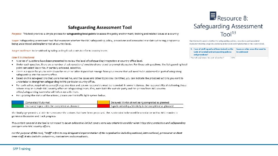 SFP Training SFP Training