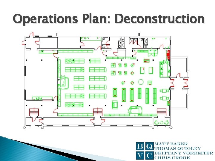 Operations Plan: Deconstruction 