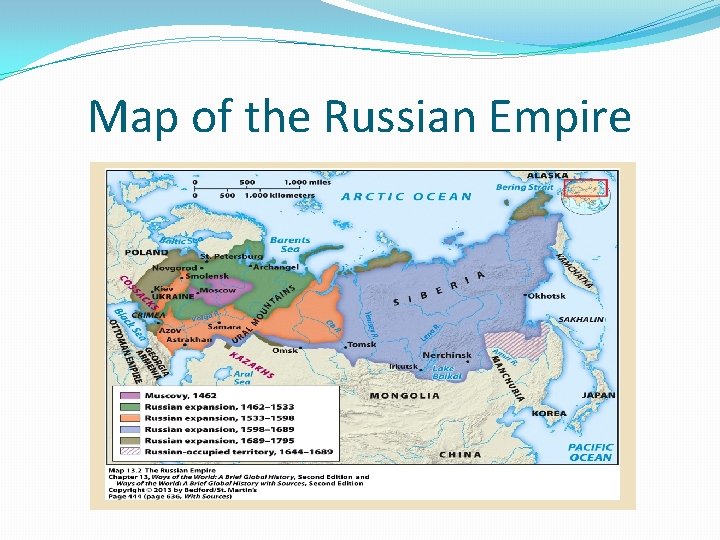 Map of the Russian Empire 