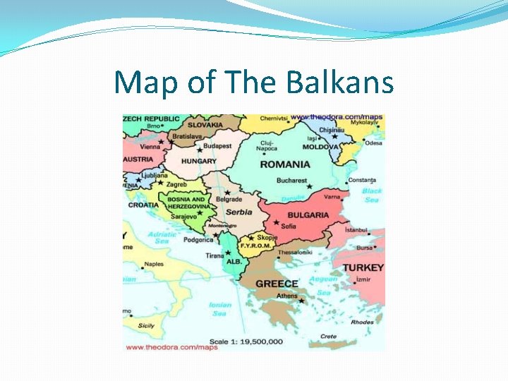 Map of The Balkans 