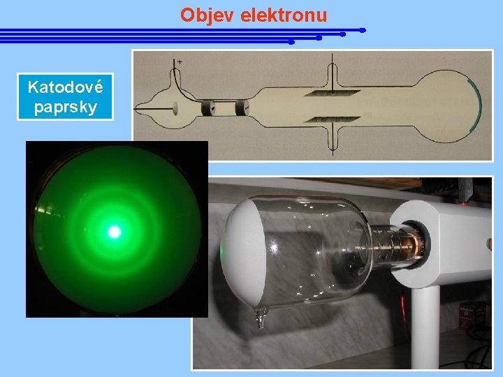 Objev elektronu Katodové paprsky 