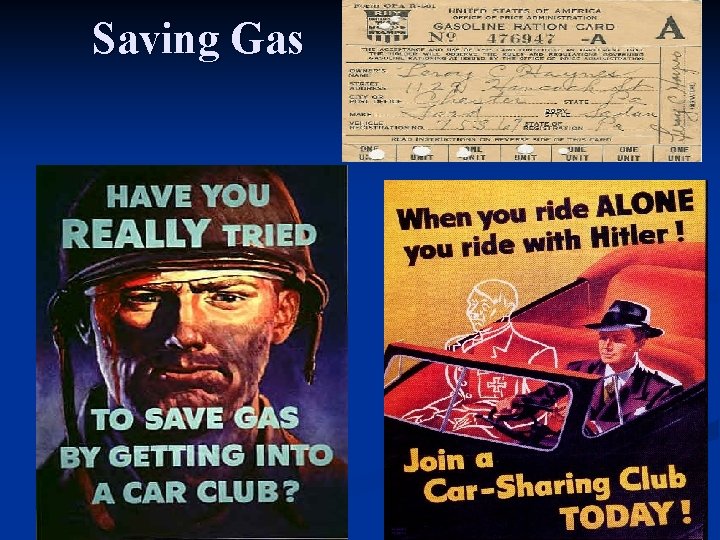 Saving Gas Saving Gas