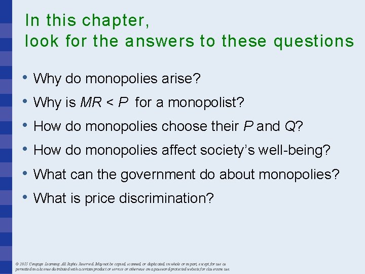 In this chapter, look for the answers to these questions • • • Why