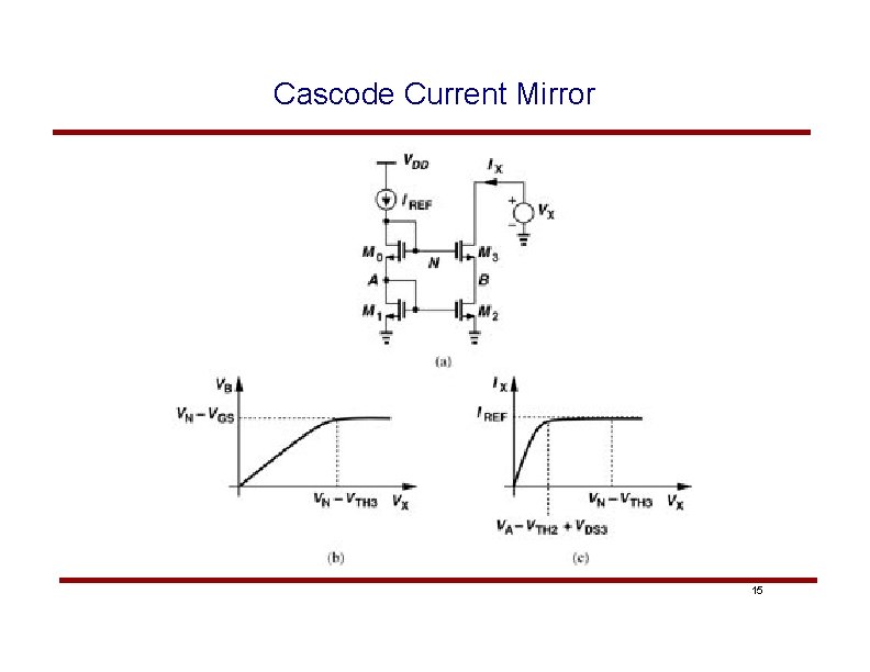 Cascode Current Mirror 15 