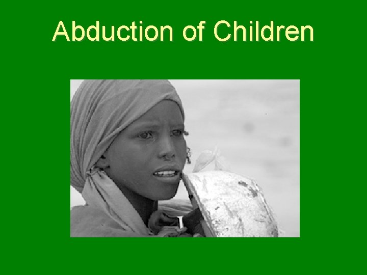 Abduction of Children 