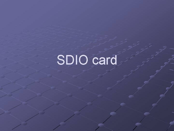 SDIO card 