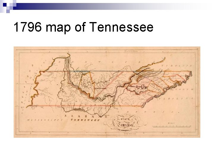 1796 map of Tennessee 