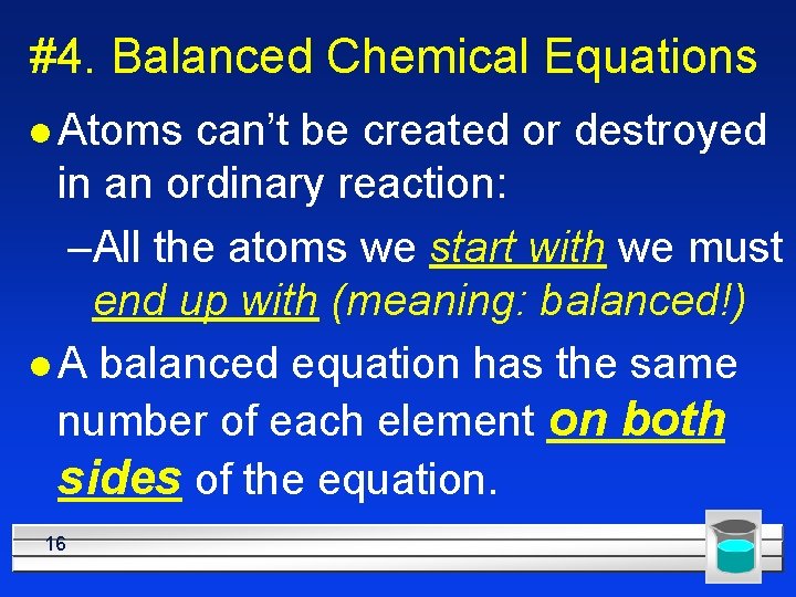 Chapter 9 Chemical Reactions Balancing Equations 1 Describing
