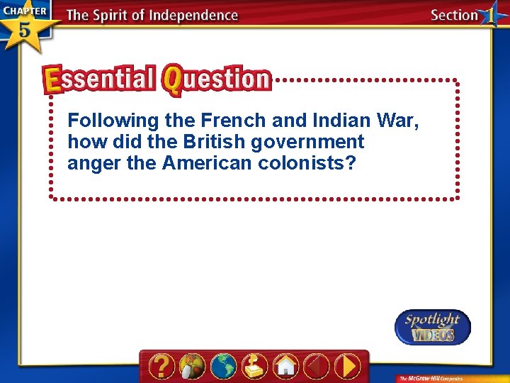 Following the French and Indian War, how did the British government anger the American