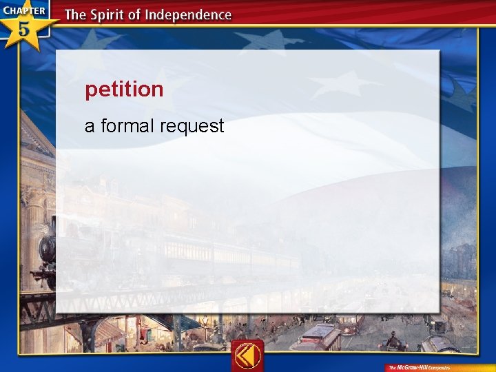 petition a formal request 
